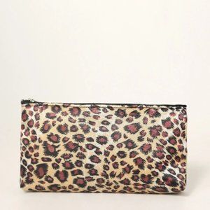 Leopard Makeup Bag and 5pcs Brush Set